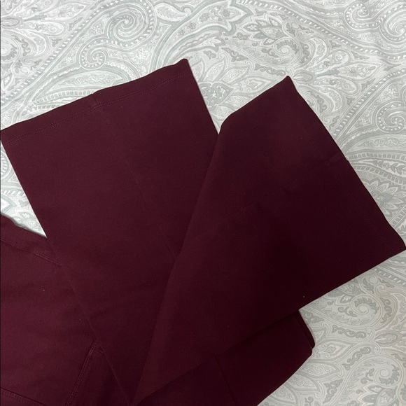 Jaanuu Women's Burgundy Boot Cut Pants - Picture 3 of 5
